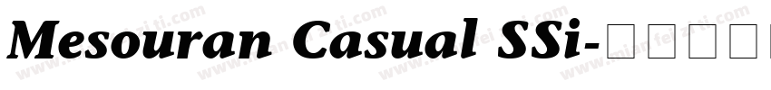Mesouran Casual SSi字体转换